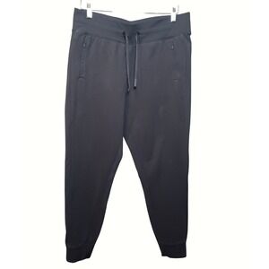 Lululemon Athletica Gray‎ Jogger Pants Women Size 10 Zipper Pockets Drawstring